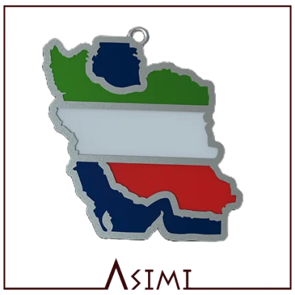 آویز نقشه ایران میناکاری pr009